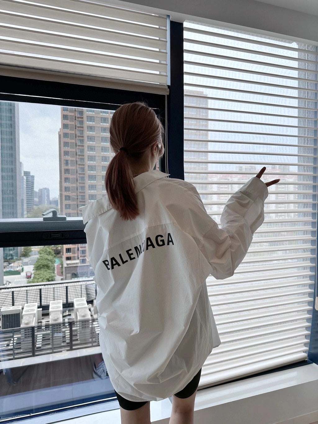 2026 new Balen printed shirt jacket (25207-B50)