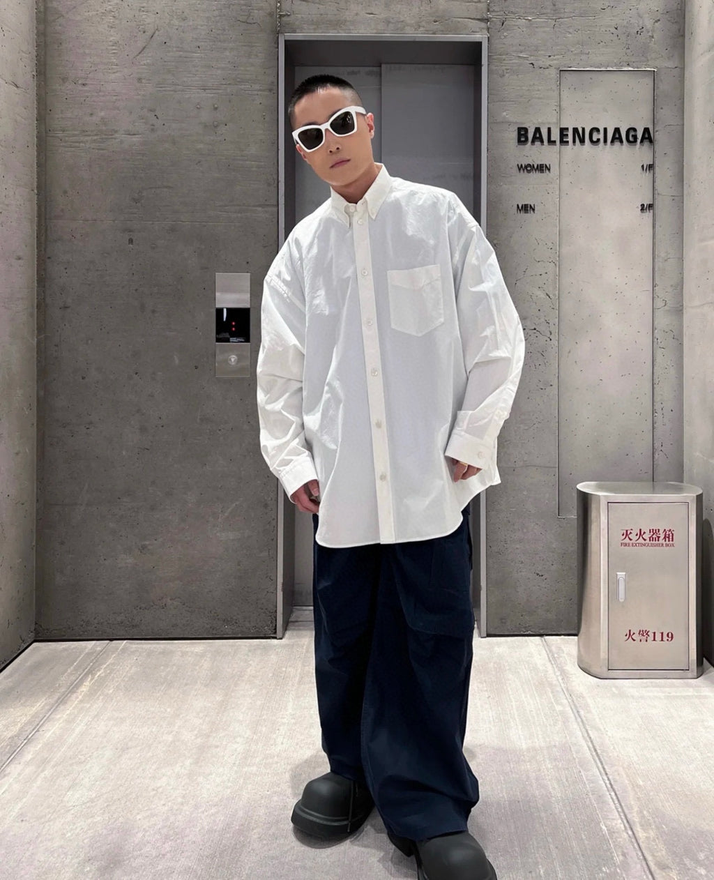 2026 new Balen printed shirt jacket (25207-B50)