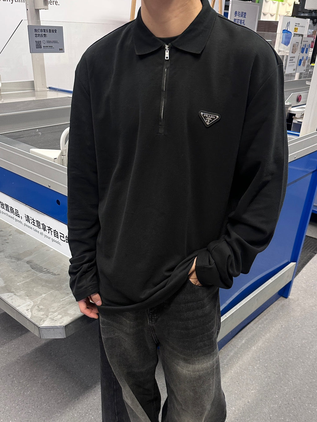 2026 New Model Triangle Brand Polo Long Sleeve Shirt (24066-A70)