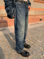 [VIP Exclusive] 2026 New Triangle Brand Denim Trousers (55067-B65)