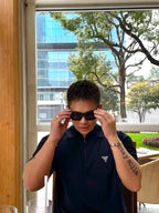 [VIP Exclusive] 2026 New Triangle Brand Embroidered Wool-Blend Zip-Front Polo Shirt (25127-A70)