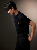 [VIP Exclusive] 2026 New Ve Short-Sleeved Shirt with Gold Logo Embroidery (25166-A05)