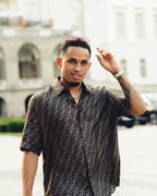 2026 New FF All-Over Print Short-Sleeved Shirt (25129-A90)