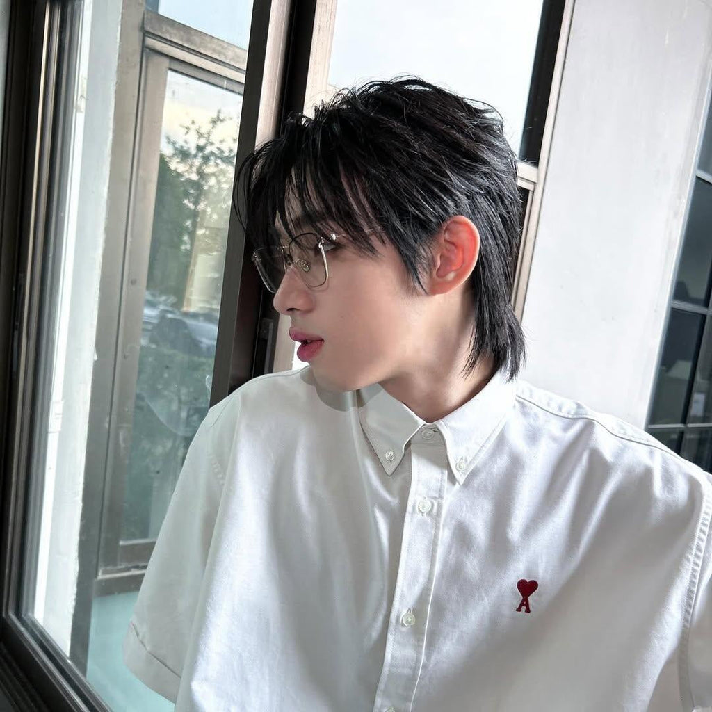2026 New Heart A Embroidered Box-Cut Shirt (MM066-A55)