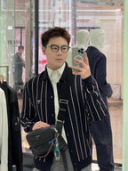 [VIP Exclusive] 2026 New Triangle Brand Striped Embroidered Long-Sleeved Jumper (25318-B95)