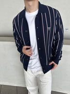[VIP Exclusive] 2026 New Triangle Brand Striped Embroidered Long-Sleeved Jumper (25318-B95)