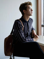 [VIP Exclusive] 2026 New Triangle Brand Striped Embroidered Long-Sleeved Jumper (25318-B95)