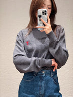 [VIP Exclusive] 2026 New Heart A Embroidered Sweater (25168-B05)