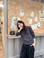 [VIP Exclusive] 2026 New Heart A Embroidered Sweater (25168-B05)