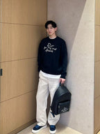 [VIP Exclusive] 2026 New Style CD Embroidered Knitted Long-Sleeved Shirt (25307-B30)