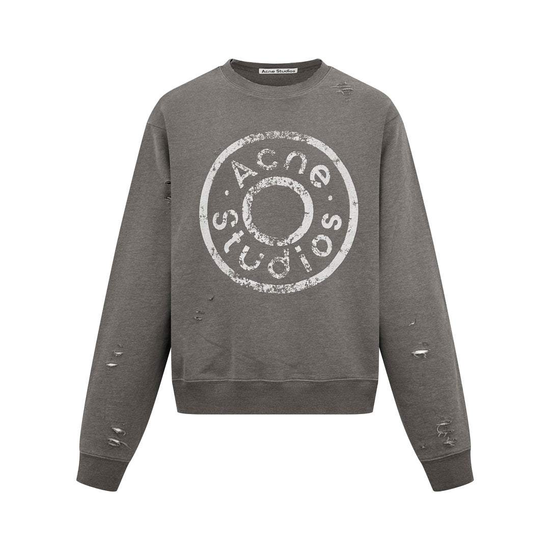 2026 New AS Distressed Logo Sweatshirt with Holes (25310-B20)
