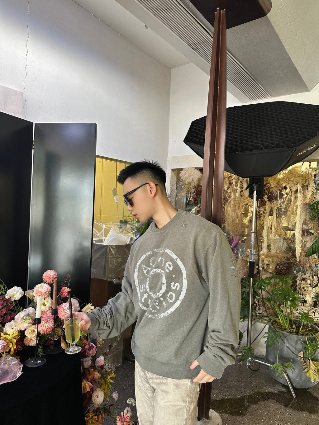 2026 New AS Distressed Logo Sweatshirt with Holes (25310-B20)