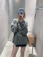 2026 New AS Distressed Logo Sweatshirt with Holes (25310-B20)