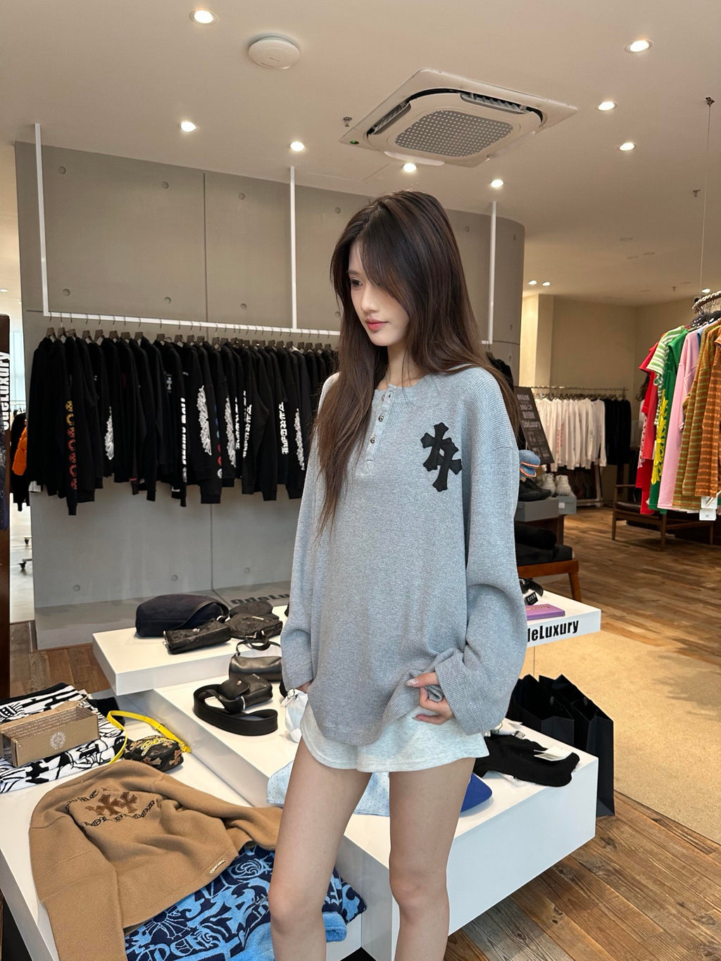 2026 New Model CH Cross Silver Button Long Sleeve (25292-A95)