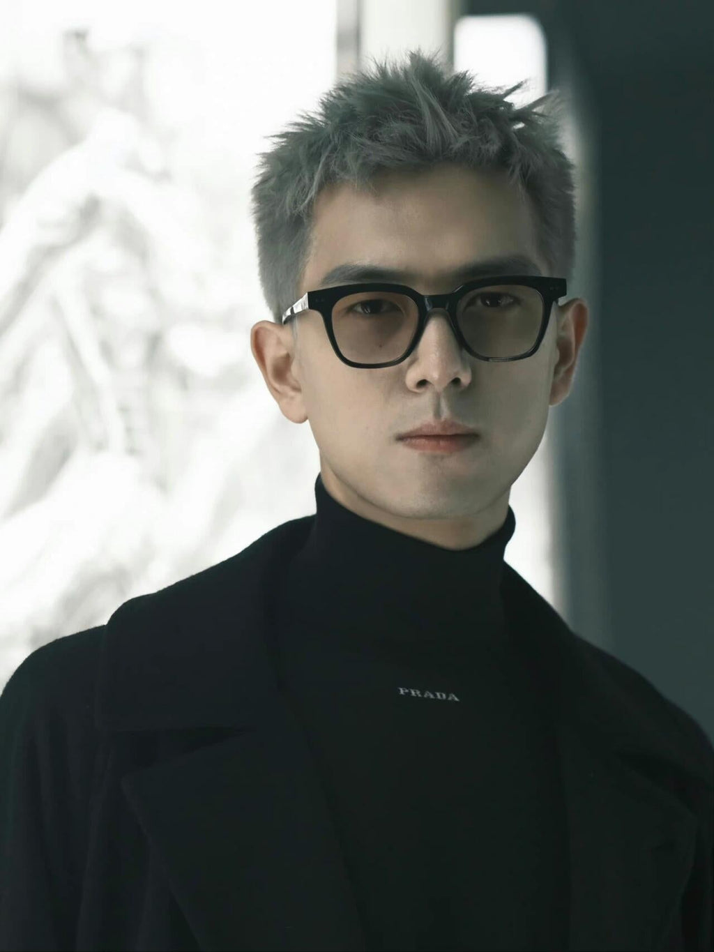 2026 New Triangle Brand Jacquard Turtleneck Jumper (25283-B20)