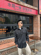[VIP Exclusive] 2026 New Mai Wool Shirt with Decorative Stitching (25282-B60)