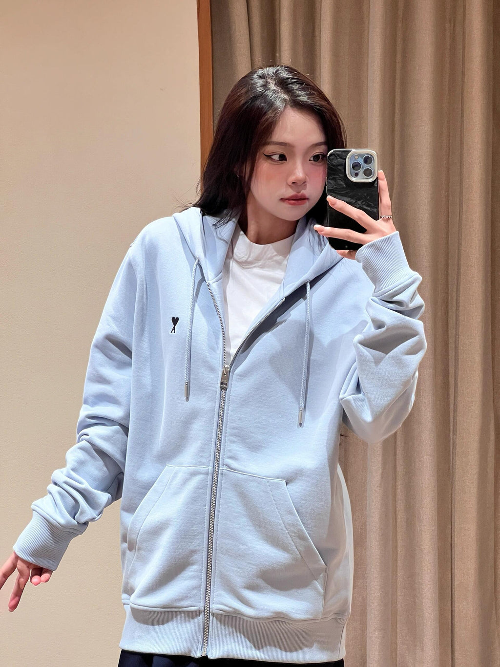 2026 New Heart A Embroidered Heart Zipper Jacket (BB717-B40)