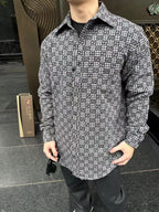 [VIP Exclusive] 2026 New GU Full-Print Check Jacquard Shirt (BB720-B50)
