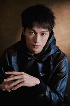 2026 new model Triangle Brand vintage hooded over-the-shoulder leather jacket (25240-D50)