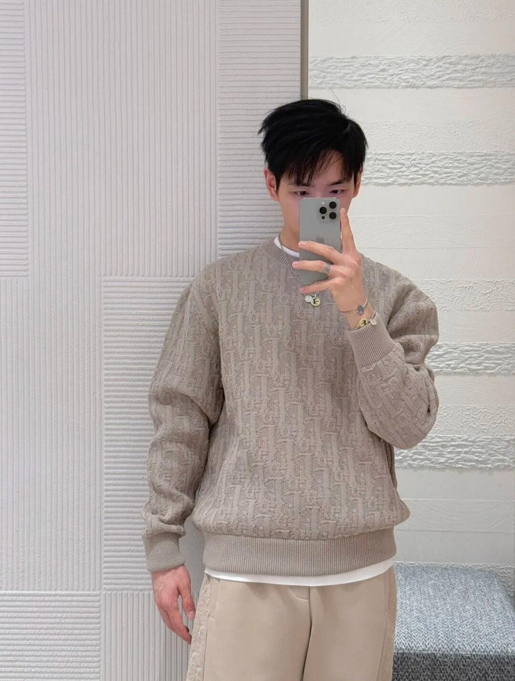 2026 New CD-printed Jacquard sweater (25360-B40)