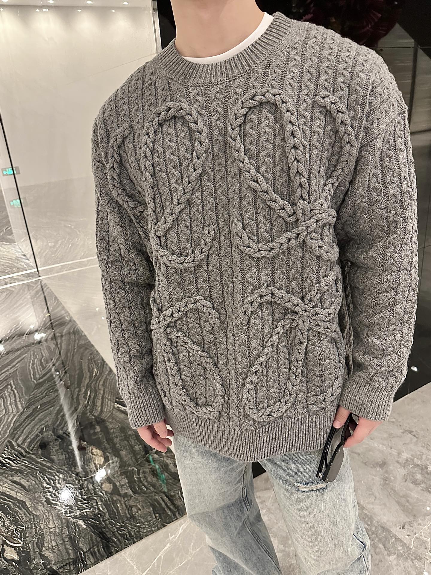 2026 New Style Way Twisted Knit Sweater (25387-B70)