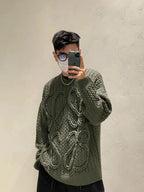 2026 New Style Way Twisted Knit Sweater (25387-B70)