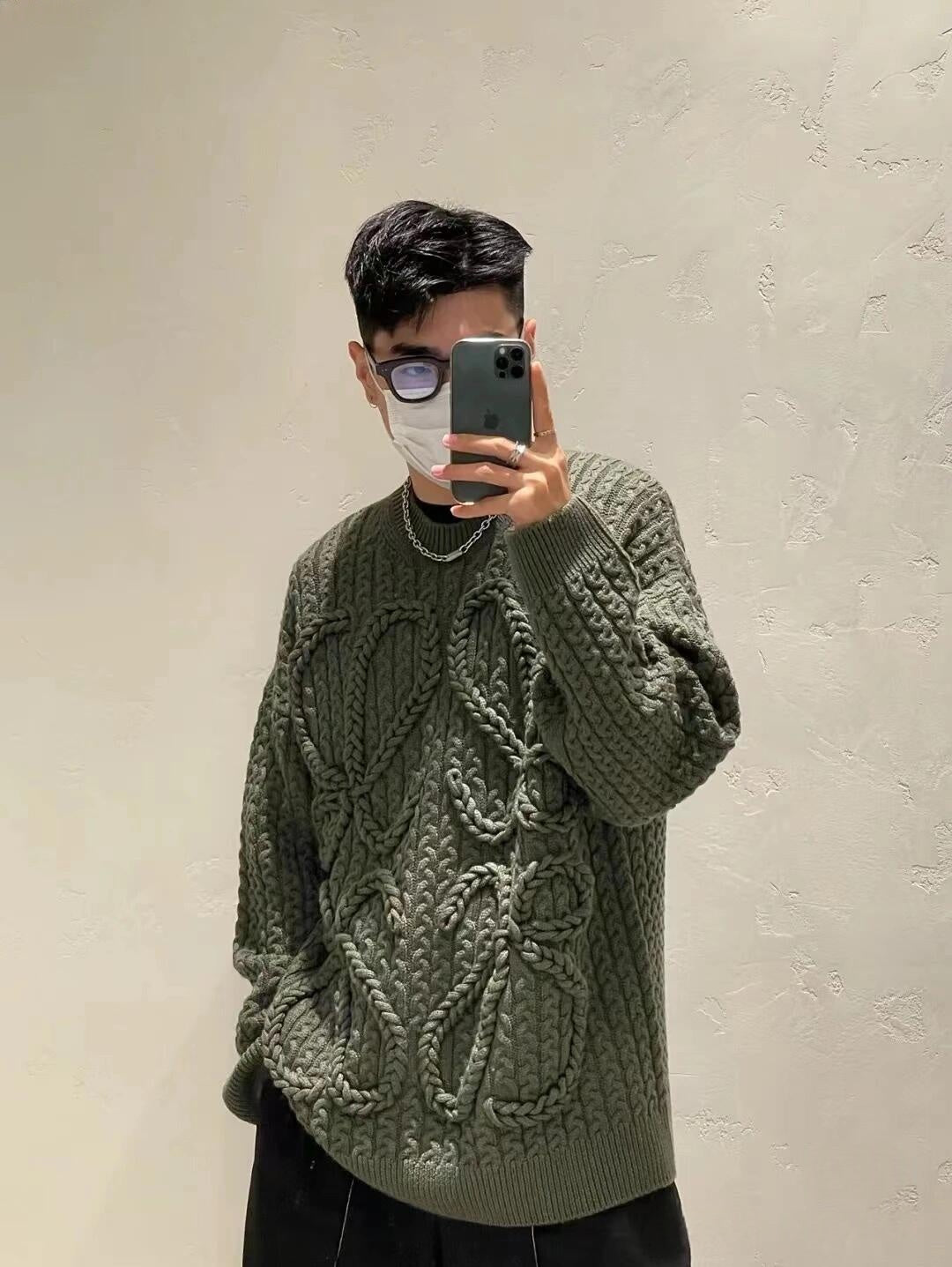 2026 New Style Way Twisted Knit Sweater (25387-B70)