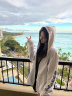 2026 New CH Letter Print Zip-Up Jacket (CC910-B50)