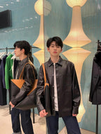 [VIP Exclusive] 2026 New Way Pocket Zip Leather Jacket (CC909-D10)