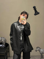 [VIP Exclusive] 2026 New Way Pocket Zip Leather Jacket (CC909-D10)