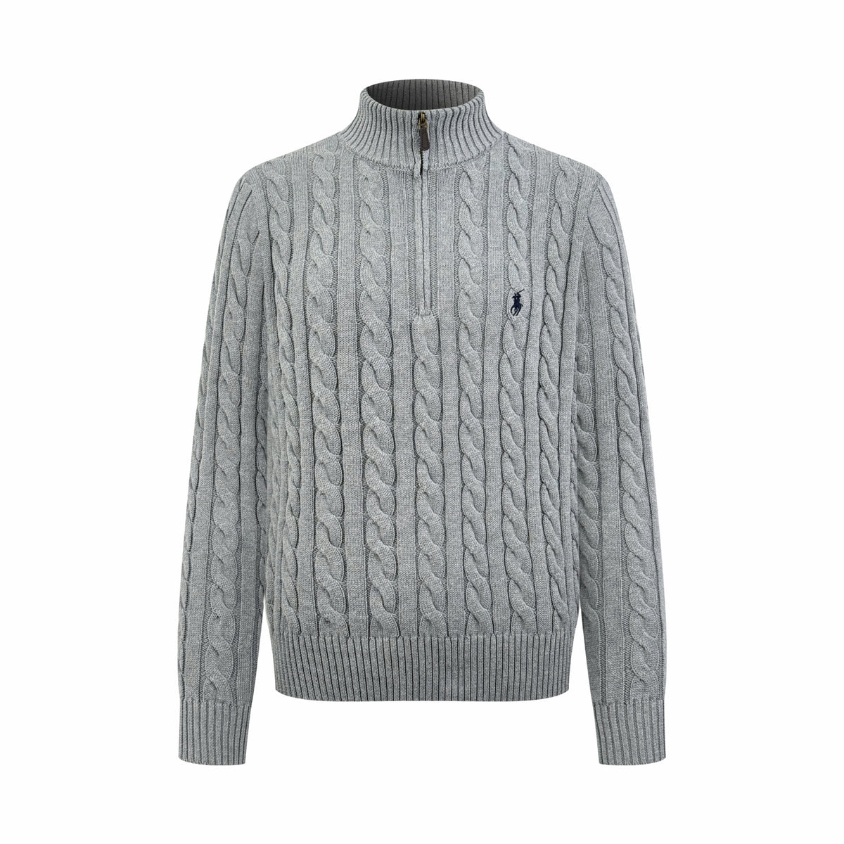 2026 New RL Decorative Knot Zip Knit Sweater (CC919-B30)