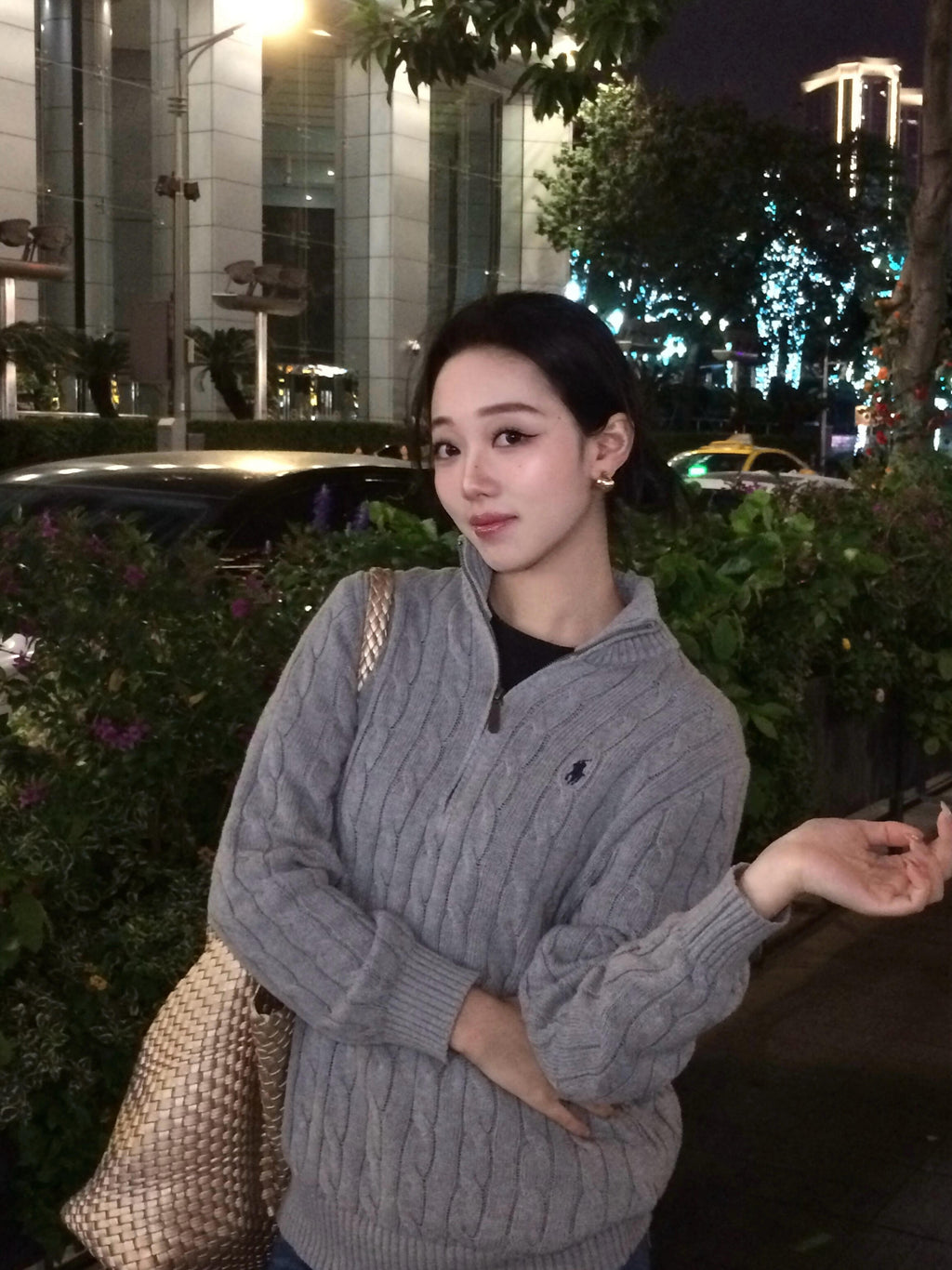 2026 New RL Decorative Knot Zip Knit Sweater (CC919-B30)
