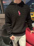 [VIP Exclusive] 2026 New RL Embroidered Cowl-Neck Cable-Knit Jumper (CC921-B60)