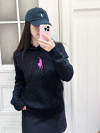 [VIP Exclusive] 2026 New RL Embroidered Cowl-Neck Cable-Knit Jumper (CC921-B60)