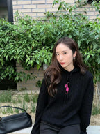 [VIP Exclusive] 2026 New RL Embroidered Cowl-Neck Cable-Knit Jumper (CC921-B60)
