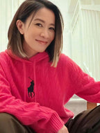 [VIP Exclusive] 2026 New RL Embroidered Cowl-Neck Cable-Knit Jumper (CC921-B60)