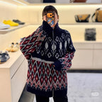 [VIP Exclusive] 2026 New Way Geometric Sweater Jacket with All-Over Embellishment (25394-C10)