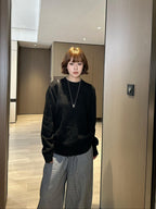 [VIP Exclusive] 2026 New Arrival: LY Letter Cut-out Crochet Jumper (25400-B45)