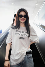 2026 New Ace Spray-Printed Distressed Logo Short-Sleeved Shirt (CC928-A15)