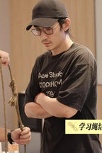 2026 New Ace Spray-Printed Distressed Logo Short-Sleeved Shirt (CC928-A15)