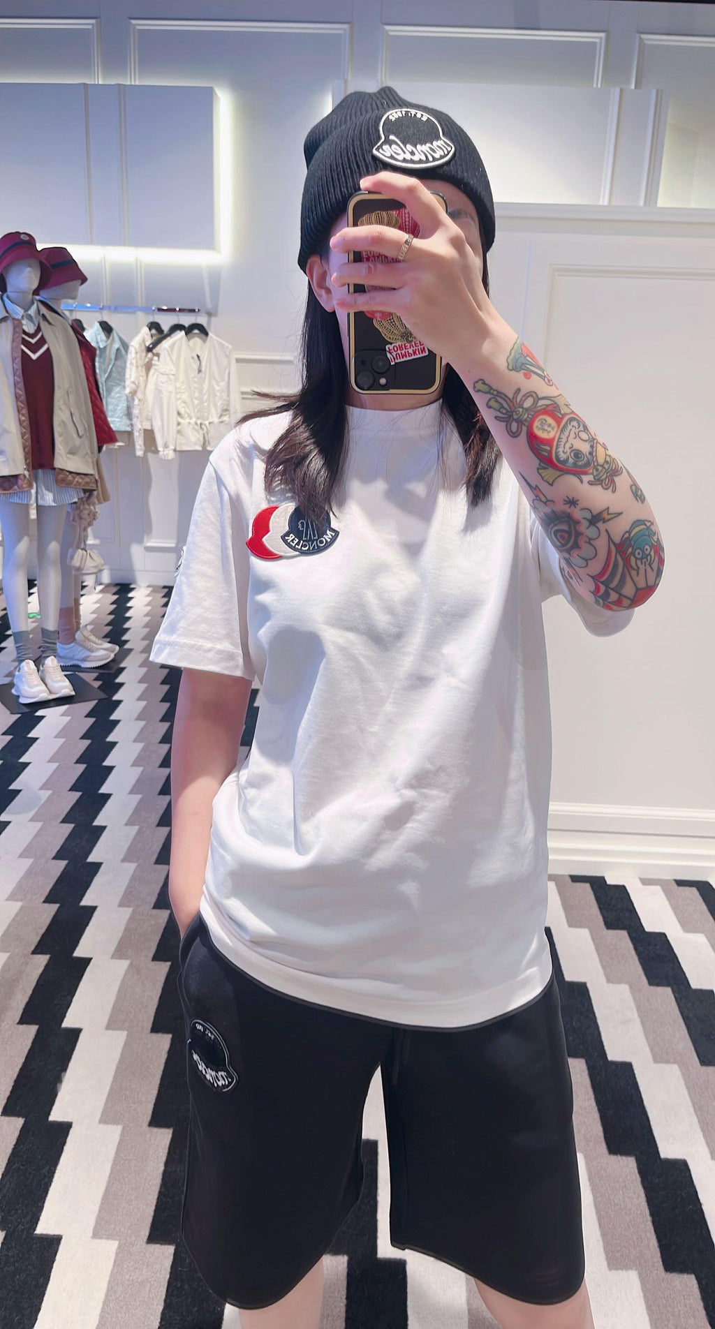 2026 New Mon Patch Logo Short-Sleeved T-Shirt (AA539-A10)