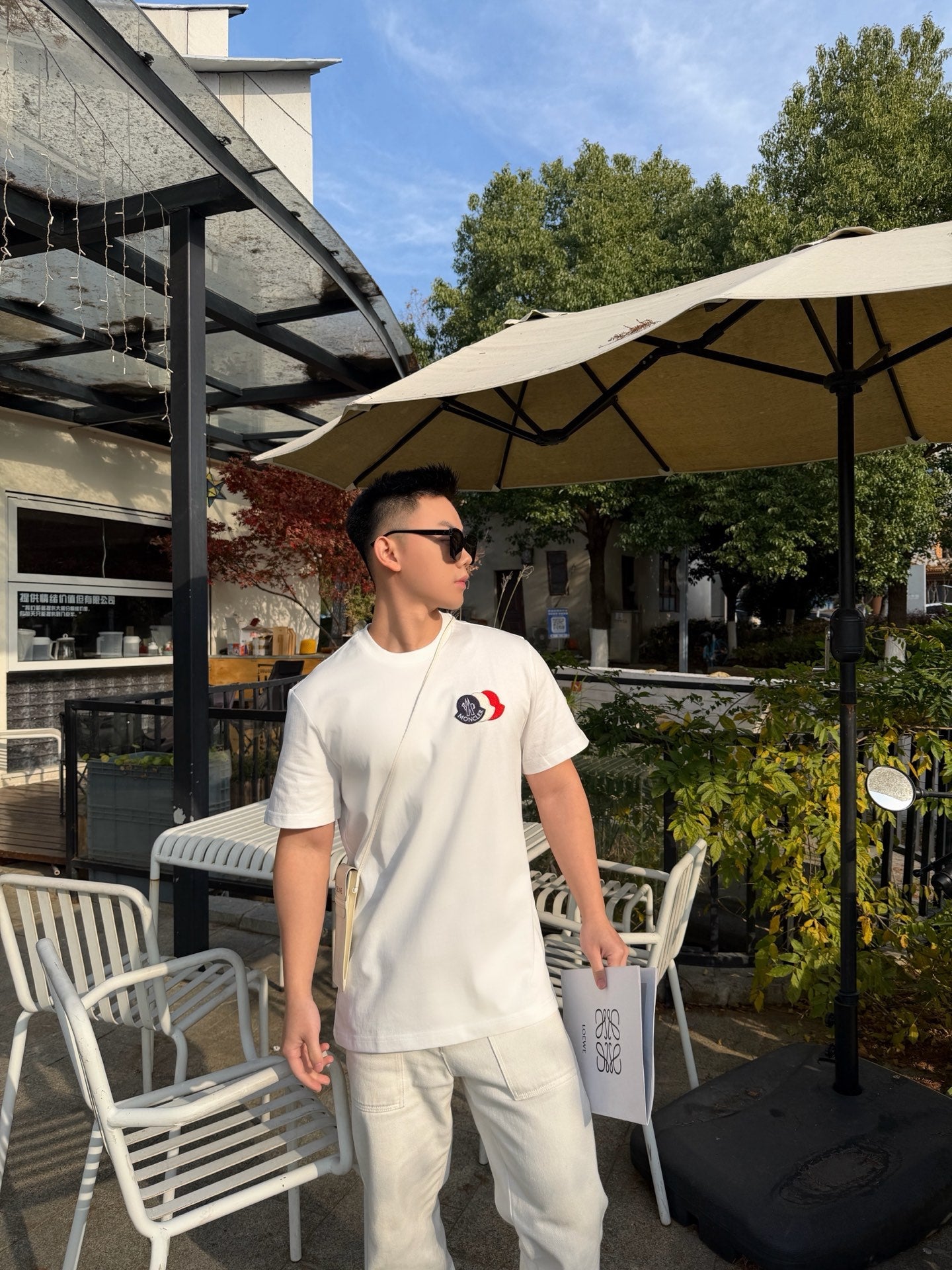 2026 New Mon Patch Logo Short-Sleeved T-Shirt (AA539-A10)