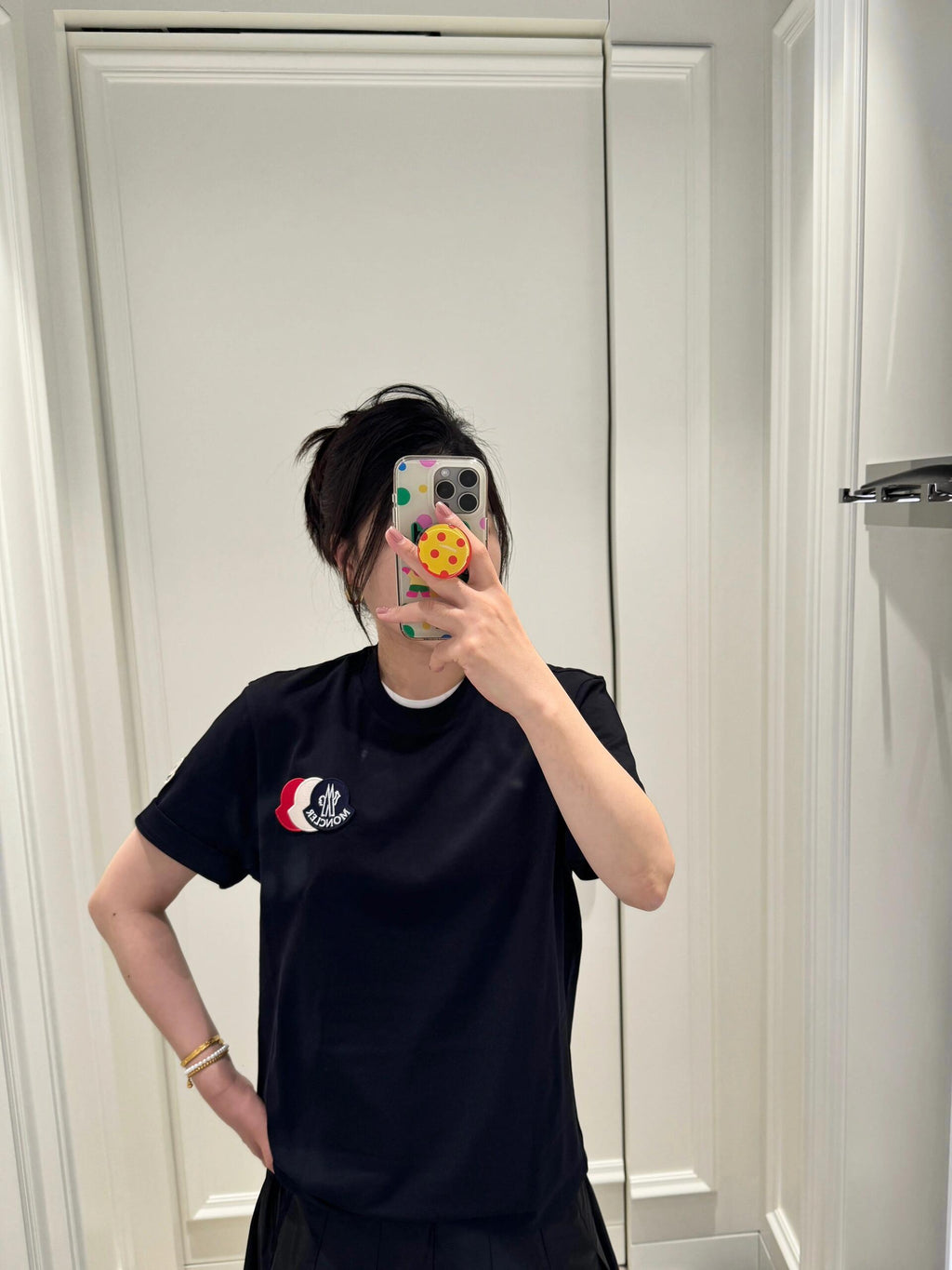 2026 New Mon Patch Logo Short-Sleeved T-Shirt (AA539-A10)
