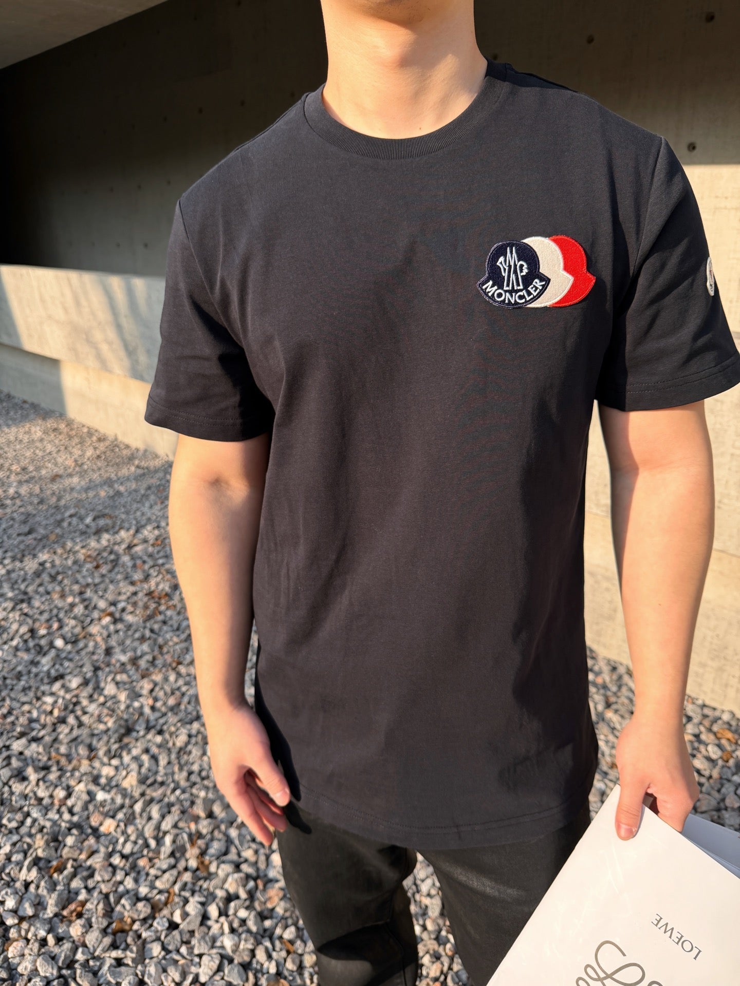 2026 New Mon Patch Logo Short-Sleeved T-Shirt (AA539-A10)