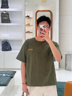 [VIP Exclusive] 2026 New BV Woven Leather Pocket Short Sleeve Shirt (AA543-A20)