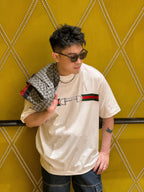 [VIP Exclusive] 2026 New GU Horsebit Webbing T-Shirt (AA540-A15)