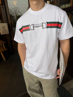 [VIP Exclusive] 2026 New GU Horsebit Webbing T-Shirt (AA540-A15)