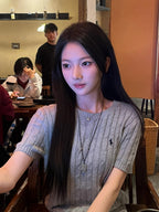 2026 New RL Cable-Knit Short-Sleeve Sweater (CC938-A50)