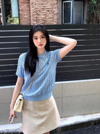2026 New RL Cable-Knit Short-Sleeve Sweater (CC938-A50)