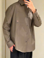 [VIP Exclusive] 2026 New Way Two-Tone Embroidered Patch Pocket Shirt (CC944-B30)